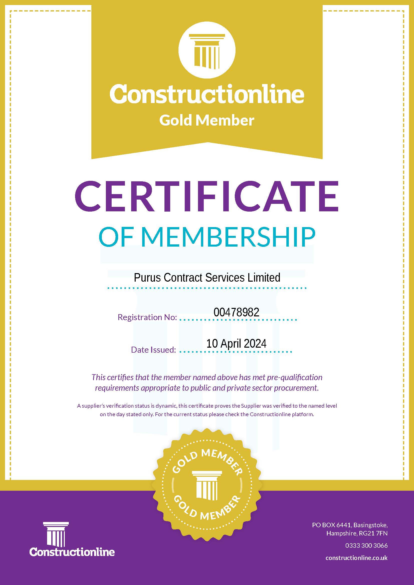 Constructionline Gold 0424